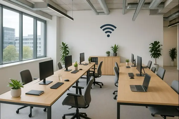 plateau de bureaux rénové et connecté